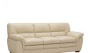 Sillon Livintus 3 Cuerpos Cuero Natural Hielo
