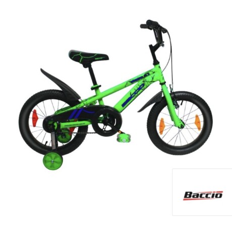 BICICLETA BACCIO BAMBINO DLX ROD. 16 VERDE/NEGRO/AZUL