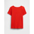 V-SU SS RIB TEE HOT RED 664