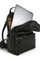 Mochila de cuero urbana Negro