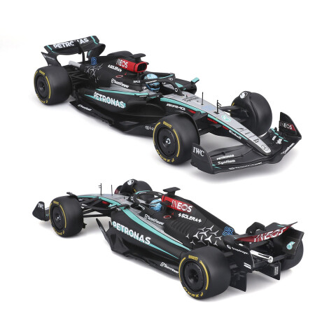 Auto Bburago Formula 1 Mercedes Benz con Exhibidor Escala 1:24 Lewis Hamilton