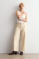 Jean culotte Paulina beige