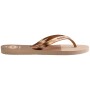 Sandalias Havaianas Elegance Print Grafito Dorado
