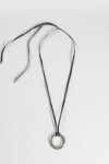 Collar cordón dije acero O plateado