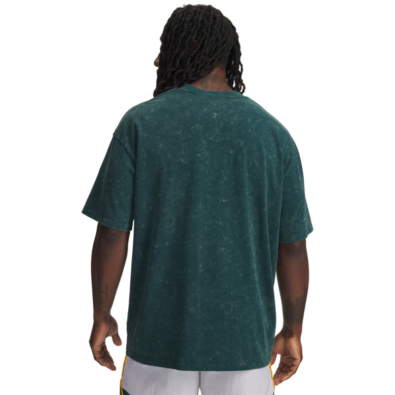 UA M HW OS LOGO WASH SS-GRN GRN-919
