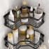 Set X2 Estantes Esquinero Organizador Baño Ducha Y Adhesivos Linea Premium Imback Color Negro Set X2 Estantes Esquinero Organizador Baño Ducha Y Adhesivos Linea Premium Imback Color Negro