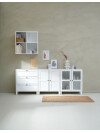 Vitrina SKALS puertas de vidrio blanco Vitrina SKALS puertas de vidrio blanco