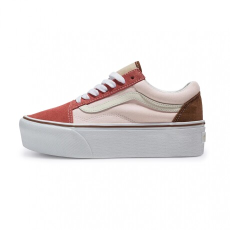 Championes Vans Old Skool Stackform Beige/Brown/Orange