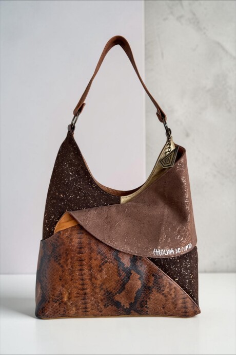 Cartera ISEA Marrón Combinada Jaspeado Cartera ISEA Marrón Combinada Jaspeado