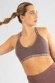 Top deportivo bicolor Marron