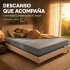 Colchón Kappesberg 2 Plaza Espuma Alta Densidad 19 Cm 120 Kg Gris 1