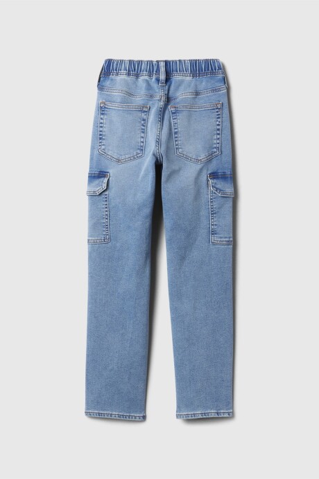 Jean Pull On Straight Niño Light Wash