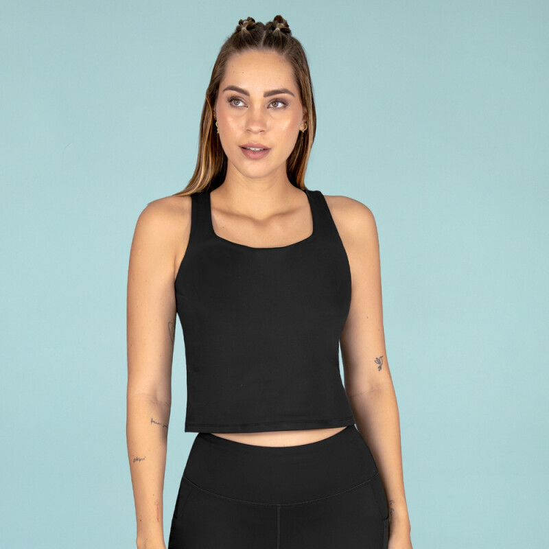 TANK FEM POLY/SPX EVERLAST EARTHED GN W7 BLACK
