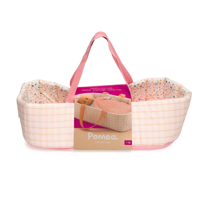 Capazo Bassinet para muñeca Pink Pomea Djeco Capazo Bassinet para muñeca Pink Pomea Djeco