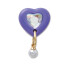 Jibbitz Purple Heart With Pearl Multicolor