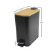 Papelera Tapa de bambú 5lt NEGRO