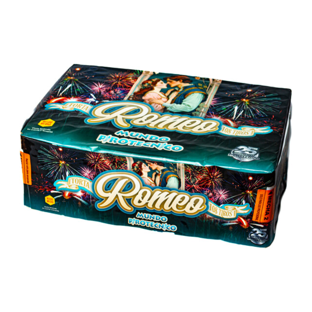 TORTA ROMEO MUNDO PIROTECNICO 109 Tiros TORTA ROMEO MUNDO PIROTECNICO 109 Tiros