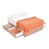 Box Sommier 4 Cajones 2 Plazas - Beige Box Sommier 4 Cajones 2 Plazas - Beige