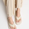 Sandalia media Bungalow en textil Natural