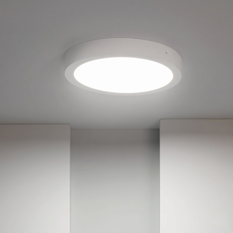 PLRA024 Panel LED Redondo de Adosar 24W Luz Neutra