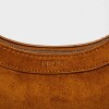 Cartera al hombro Western en efecto gamuza Cuoio