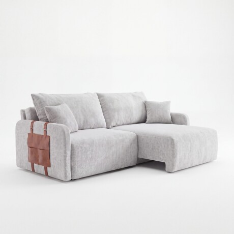 SILLÓN SOFÁ LIVING 2 CUERPOS RETRACTIL AJUSTABLE EXTENSIBLE GRIS