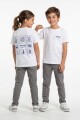 Remera infantil unisex Uruguay BLANCO