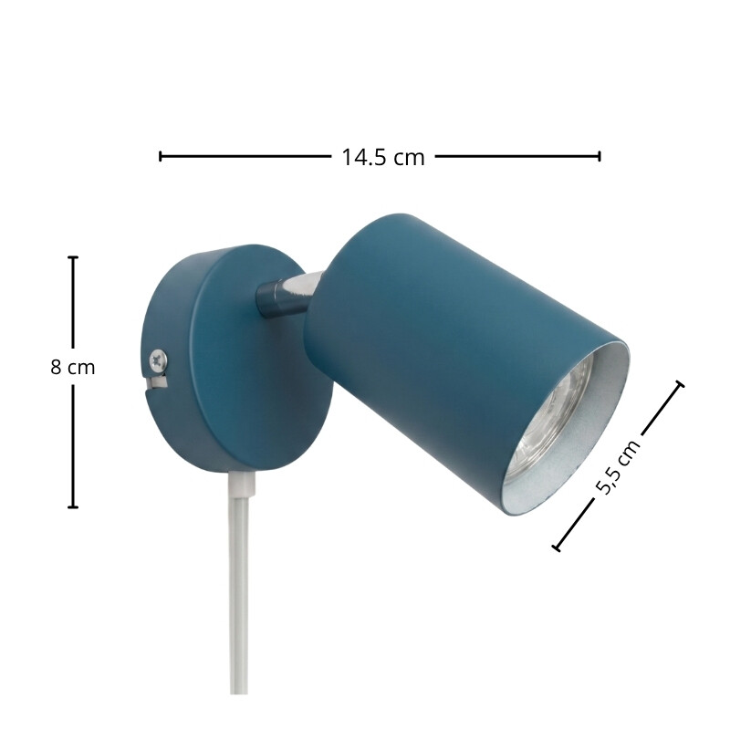 ARTEFACTO BOLD DE ADOSAR ORIENTABLE Luminaria de Pared Bold Azul