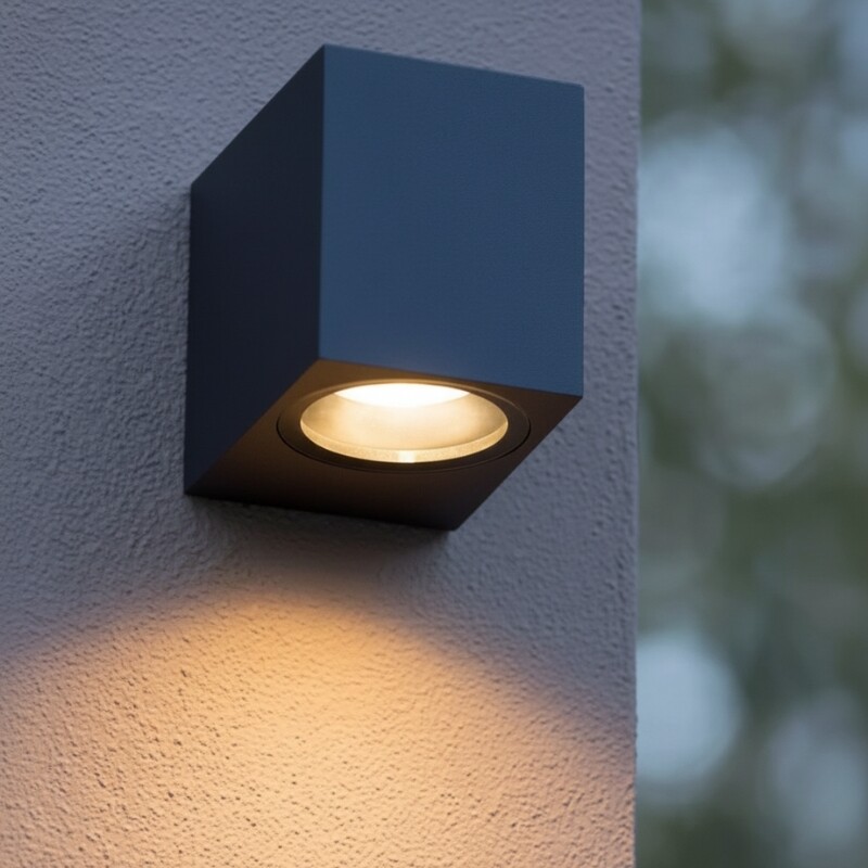 ARTEFACTO EXTERIOR MORITZ PARA ADOSAR EN PARED UNIDIRECCIONAL 5W Aplique Exterior LED Moritz Para Adosar Unidireccional 5W Negro