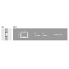 Listello Led Simple Lumiere 2,5mts Cromo Mate Listello Led Simple Lumiere 2,5mts Cromo Mate