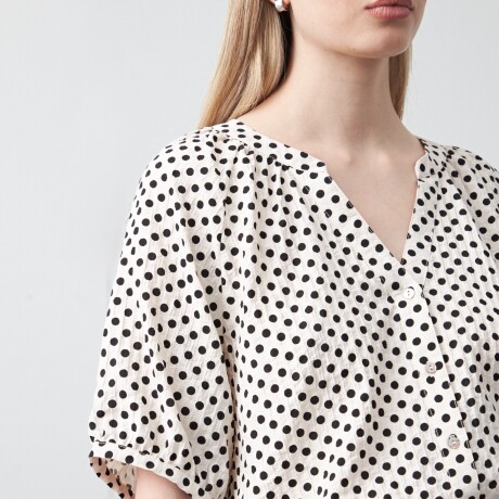 CAMISA ADINA Negro/Blanco