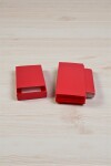Pack x 20 unid - caja 13 eco tipo caja fosforo 10x14x3 cm. ROJO
