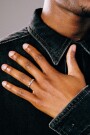 Star Studded Ring Plata