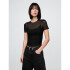 SS MESH CREW TEE BLACK