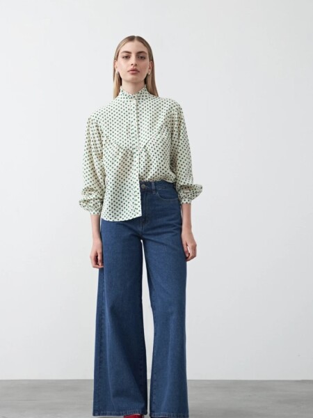 CAMISA D.CASSIN RAFAELA CRU VERDE