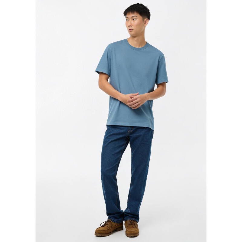 CAMISETA MM MASC AZUL MEDIO