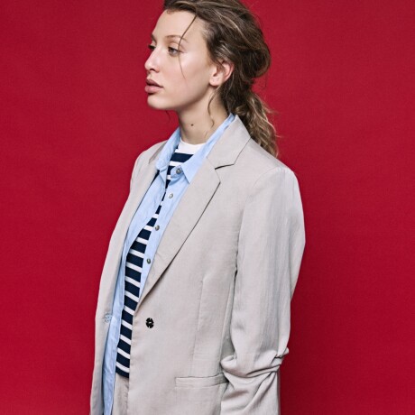 BLAZER LISSE BEIGE Beige