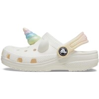 Crocs Classic IAM Rainbow Unicorn Blanco