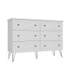 Cómoda Americana PLUS - 6 cajones Blanco