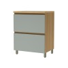 Bajo mesada 70 cm - 1 Puerta 1 Cajón - Rainha Gris