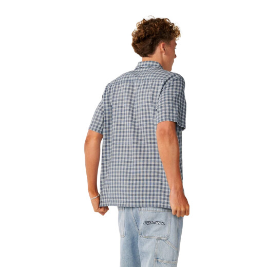 Camisa Rip Curl Classic Surf Check - Azul Camisa Rip Curl Classic Surf Check - Azul