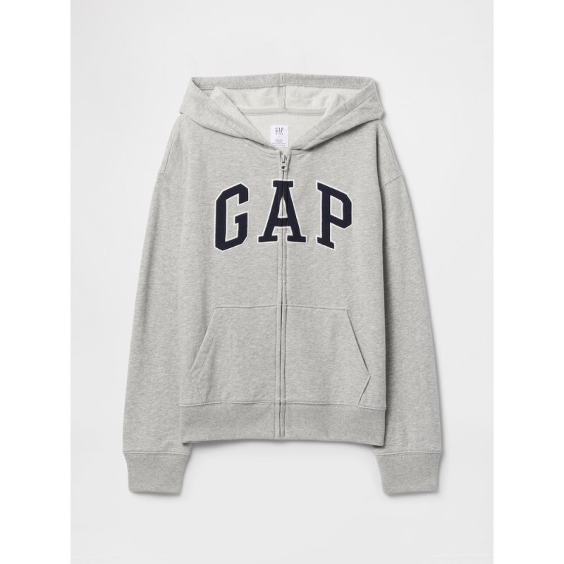 V-FRCH FT BAS HERITAGE LOGO FZ LIGHT HEATHER GREY B08