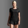 Polo Running Light Speed Tech Tee Mujer Black/black Reflective