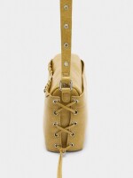 Bolso De Hombro Trenzado mostaza