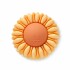 Jibbitz Puffy Orange Flower Multicolor