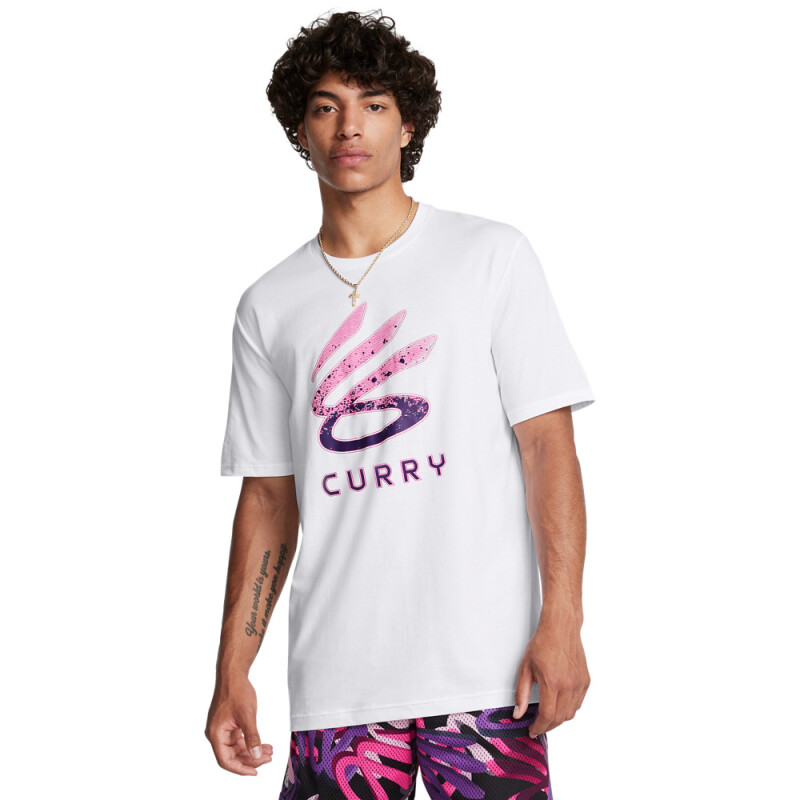 Curry Logo Trend Tee-BLU WHT-100