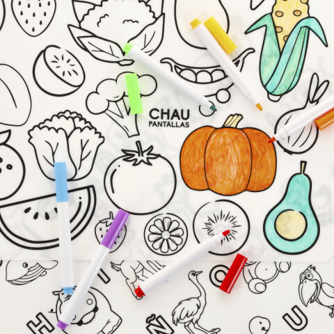 Pack x 2 Individuales para Pintar Lavable ChauPantallas U