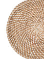 BANDEJA REDONDA TEJIDA MARRON