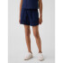 LINEN PO LACE SHORT MILITARY BLUE