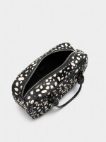 Bolso Tote De Piel Estampado Animal negro